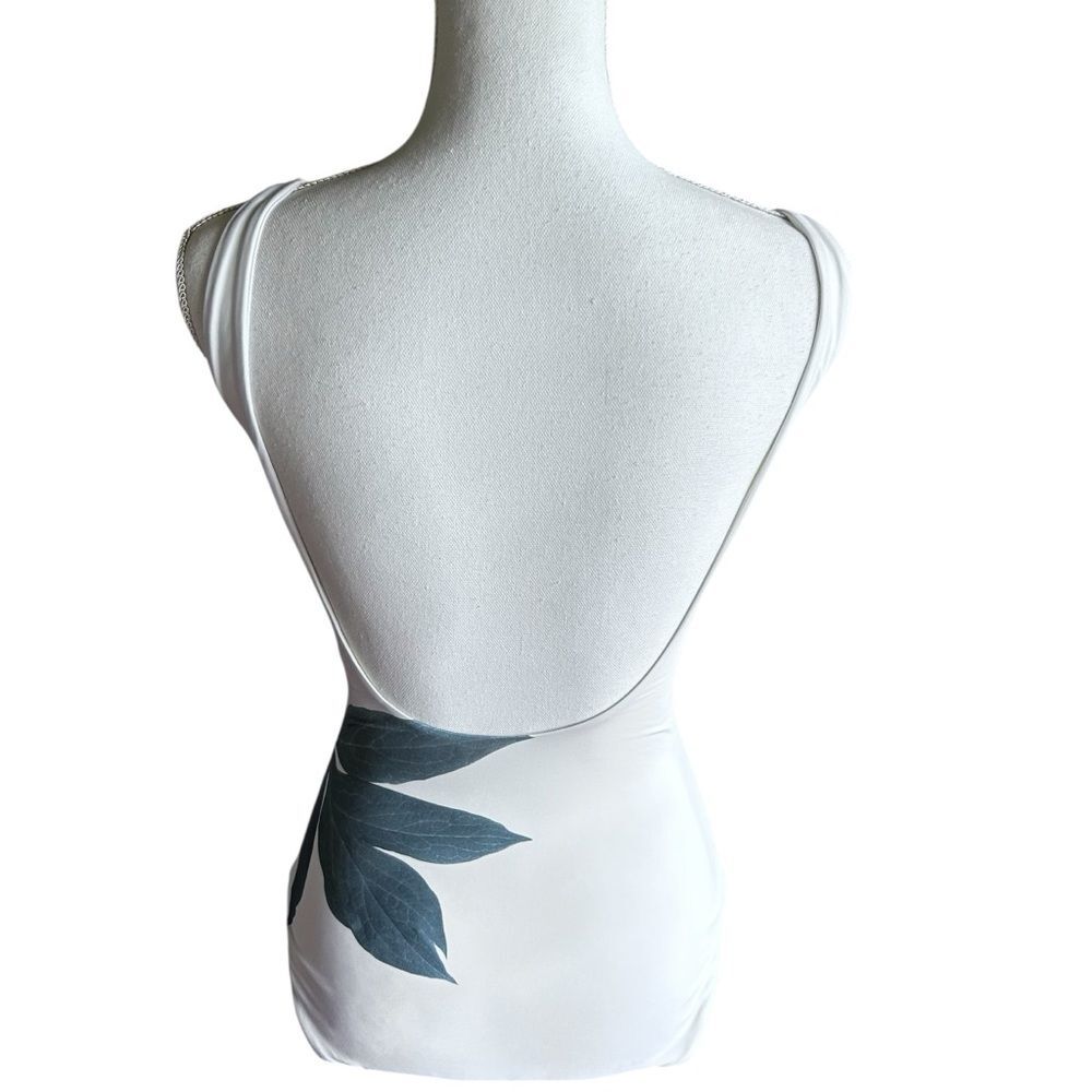 Onia Kelly White Peione One Piece Swimsuit Medium - Picture 4 of 9